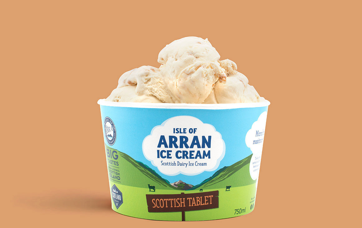 Arran Ice Cream Scottish Tablet Family Tub